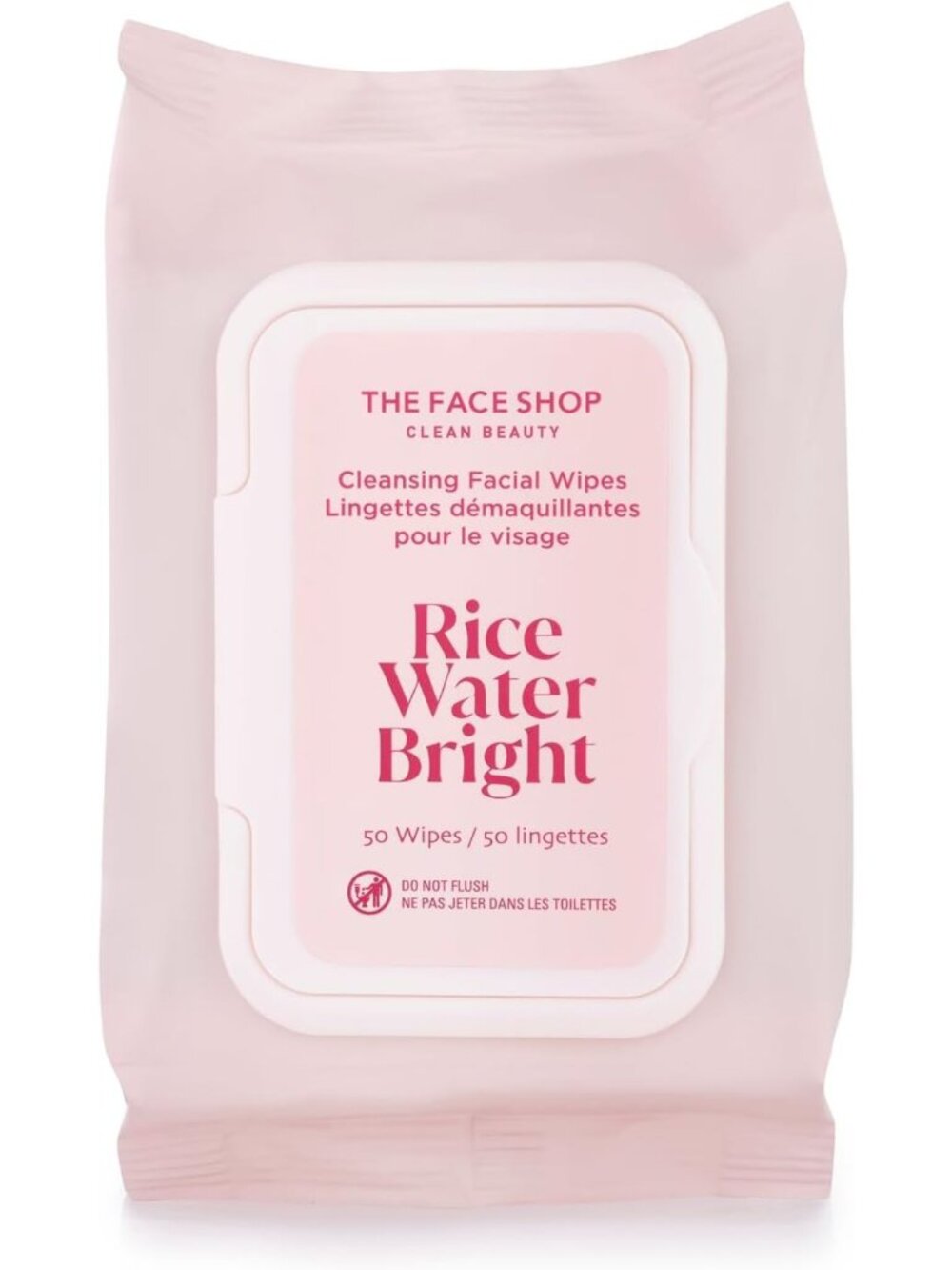 Moisturizing Rice Water Bright Makeup Remover Wipes - 50 Count, Cleansing